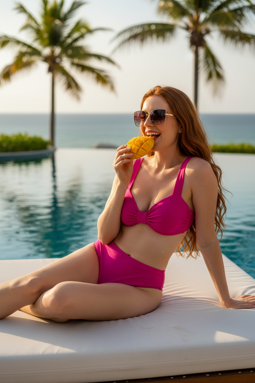 Pink Paradise White Poolside